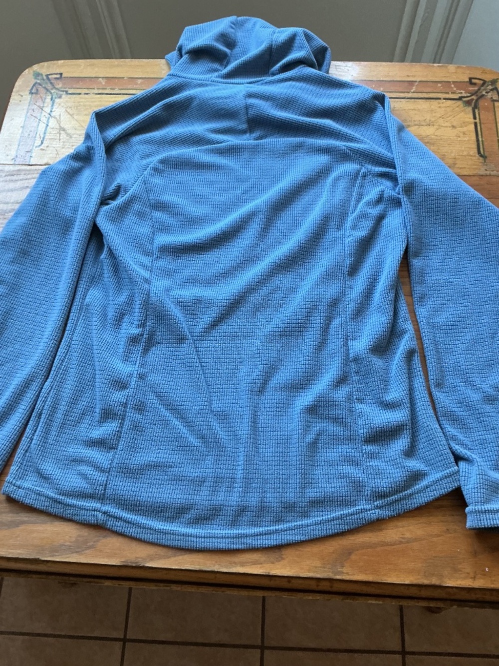 Women’s SkyGoat Microgrid Fleece Camp Hoodie Blue Small - Picture 7 of 10